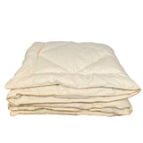 Zosu pūku un spalvu vienvietīgā sega un spilvens